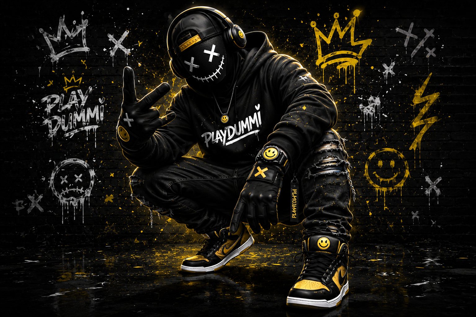 PlayDummi Artwork – Crash-Dummy im Streetstyle